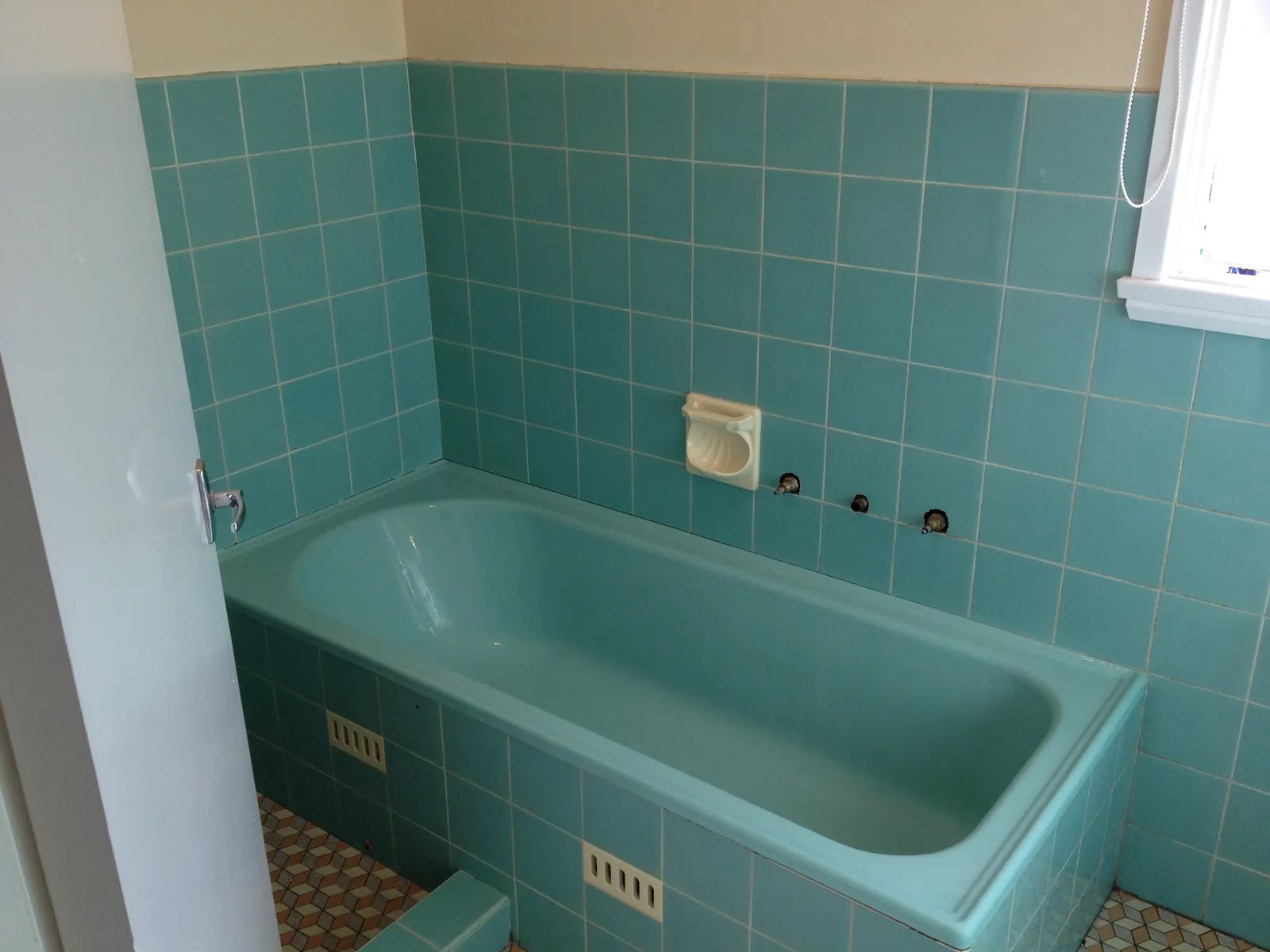 Before: a bath