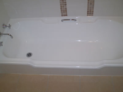 bath after bathtub repair and resurfacing